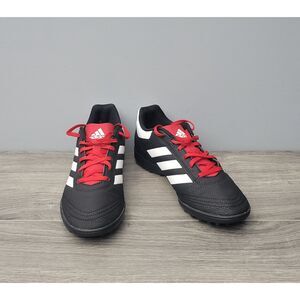 Adidas Mens Goletto 6TF Soccer Shoes Turf Cleats 6 1/2 G26369 Black Red White